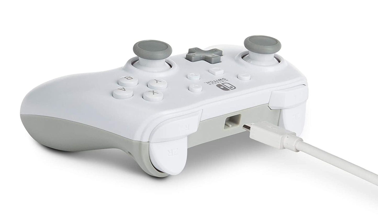 PowerA - Enhanced Wired Controller for Nintendo Switch - White (OPEN-BOX)