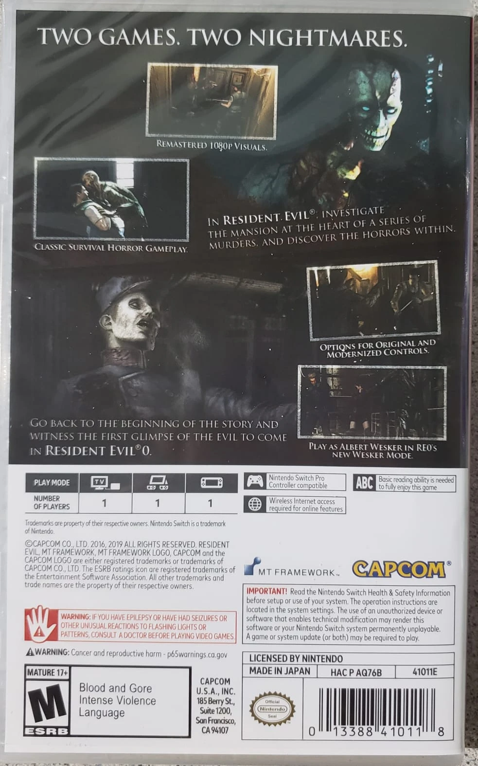 Resident Evil Origins Collection (US)