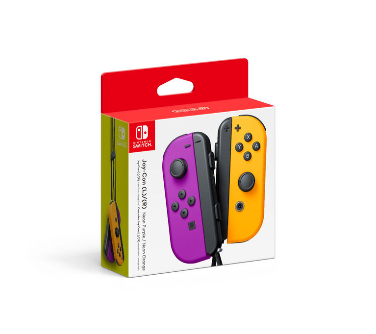 Joy-Con (L/R) - Neon Purple / Neon Orange - USED
