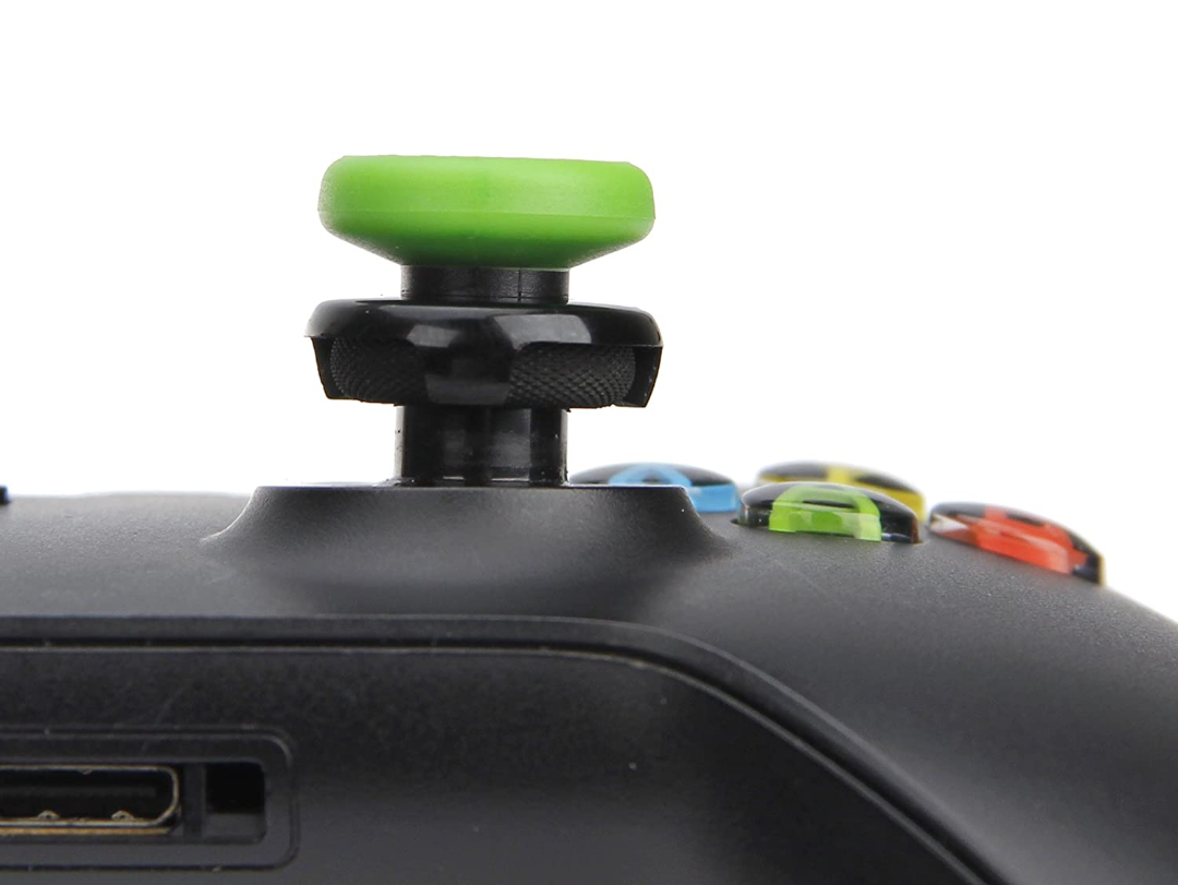 Amazon Basics Xbox One Controller Thumb Grips - Pack of 4, Black And Green*