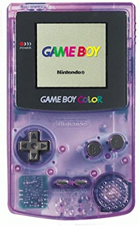 Nintendo Gameboy Color Console - Clear Dark Purple (Renewed)