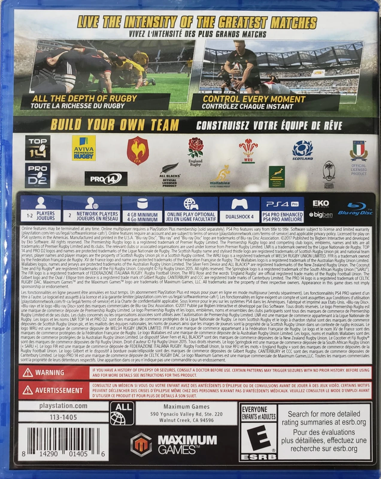 Rugby 18 (US)*