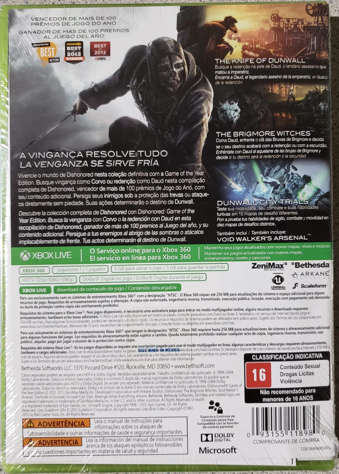 Dishonored Game of the Year (PT)*