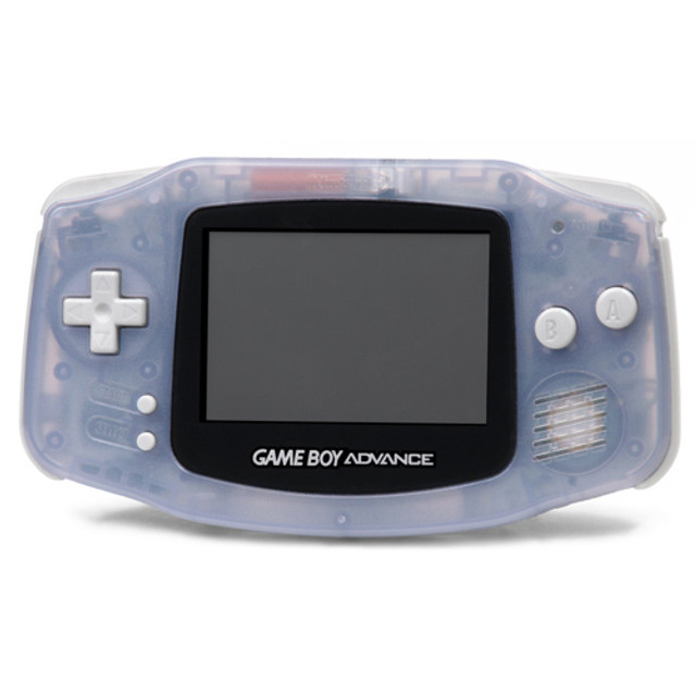 Nintendo Gameboy Advance Console Clear Glacier Blue Renewed