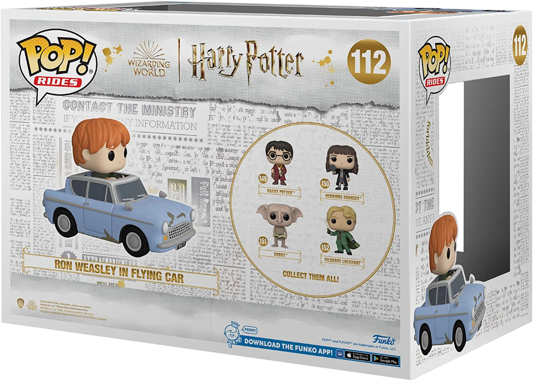 Harry Potter: Chamber of Secrets 20th Anniversary #112 - Ron Weasley in Flying Car - Funko Pop! Movies