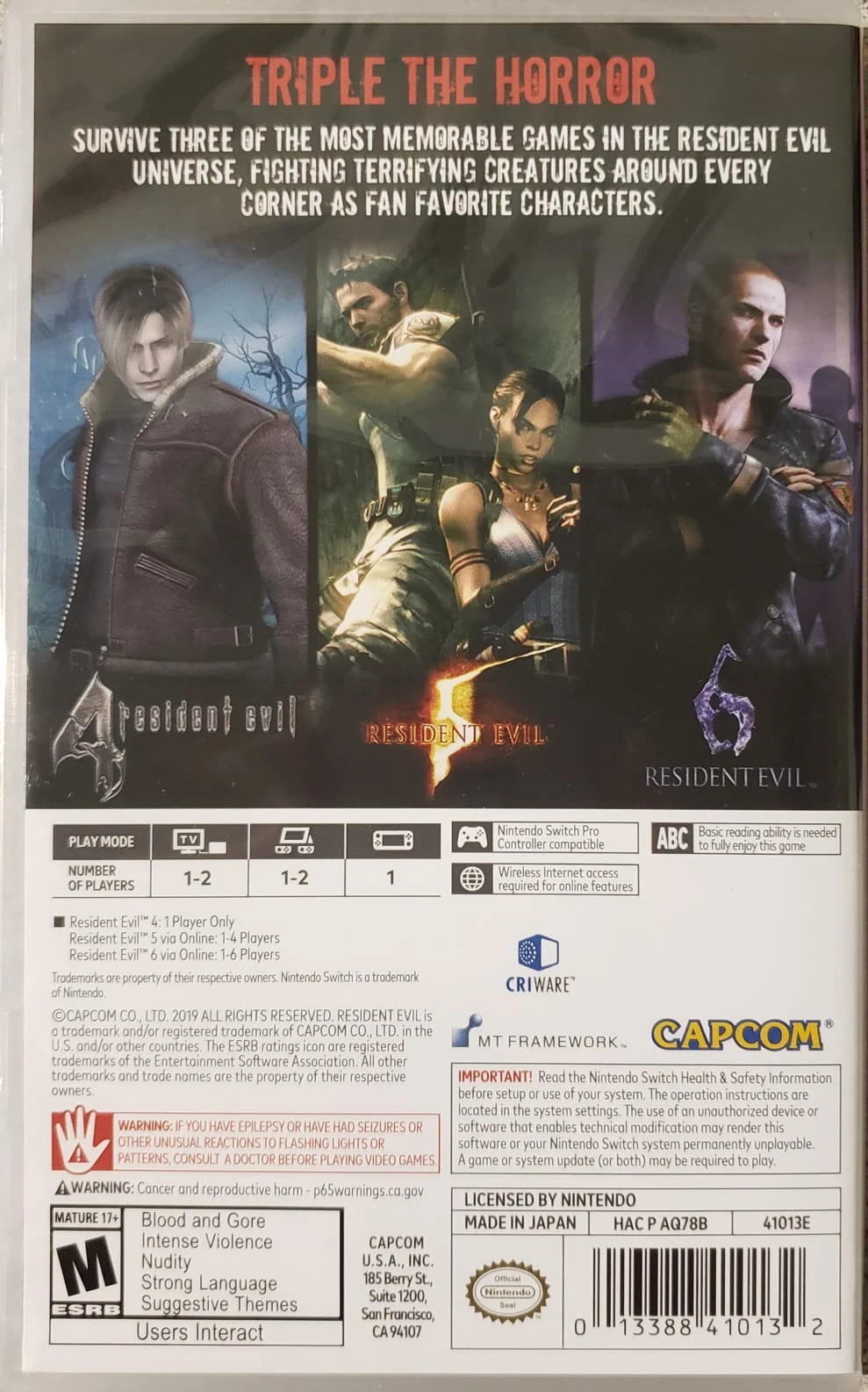 Resident Evil Triple Pack (US)*