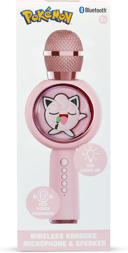 OTL Pokemon Jiggly Puff Popsing LED Illuminated Wireless Karaoke Microphone (EUR)