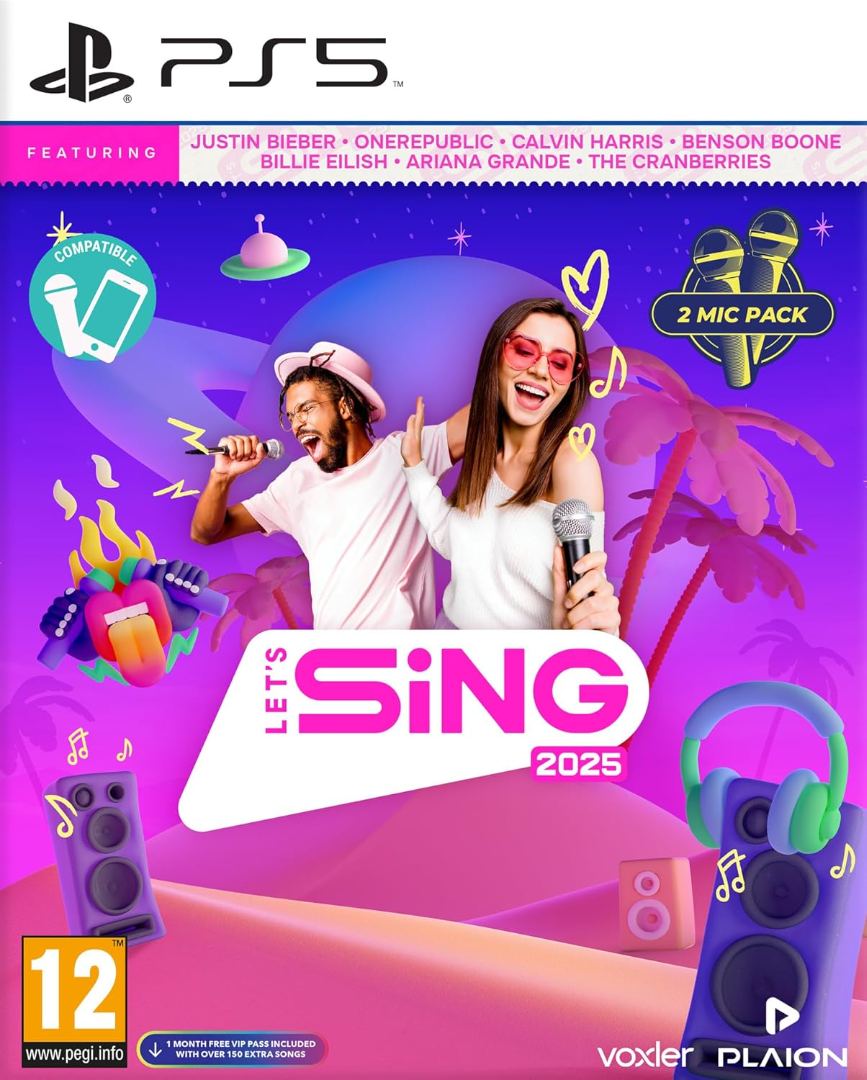 Let's Sing 2025 + 2 Microphones - International Edition (EUR)