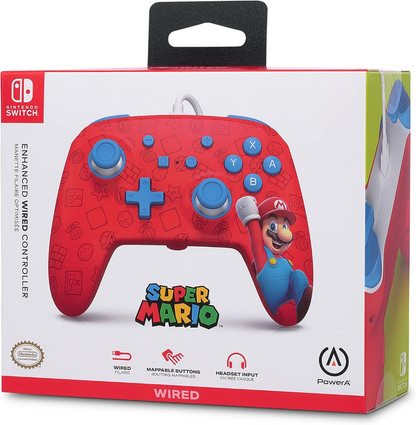 Power A Enhanced Wired Controller for Nintendo Switch - Woo-hoo! Mario (US)