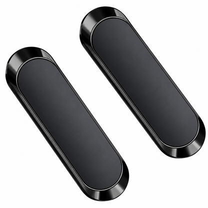 Universal Dashboard Magnetic Mobile Car Phone Holder - Black (2-pack)