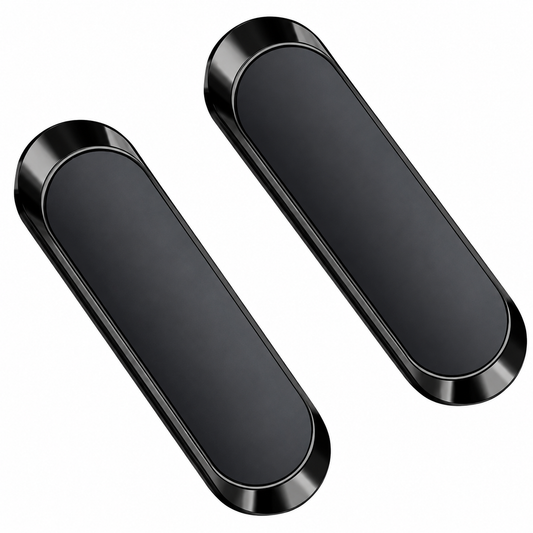 Universal Dashboard Magnetic Mobile Car Phone Holder - Black (2-pack)