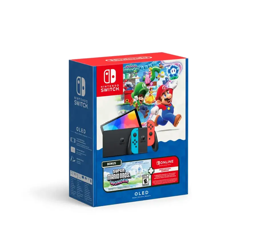 Nintendo Switch – OLED Model + Super Mario Bros. Wonder Bundle  (US)