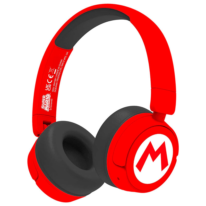 OTL Super Mario Wireless Kids Headphones - Red (US)