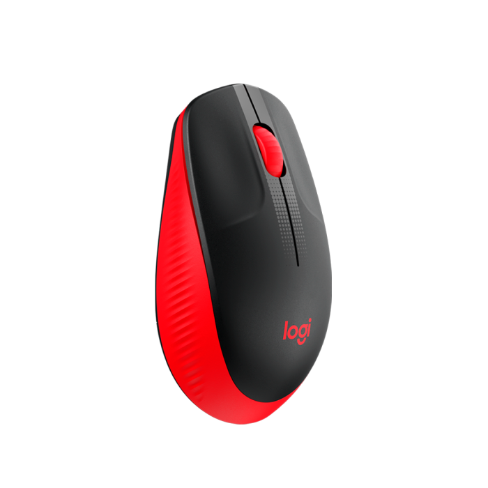 Logitech M190 Wireless Mouse Full Size Comfort Curve Design Red (US)