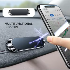 Universal Dashboard Magnetic Mobile Car Phone Holder - Black (2-pack)