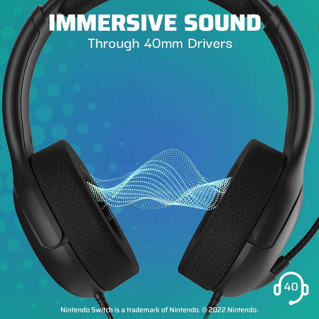 PDP Gaming LVL40 Stereo Headset with Mic for Nintendo Switch (US)