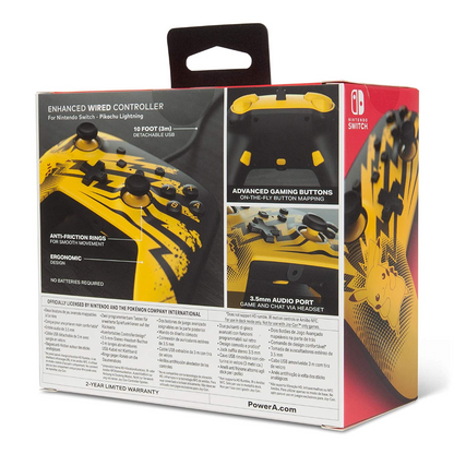 PowerA - Enhanced Wired Controller for Nintendo Switch - Pikachu Lightning