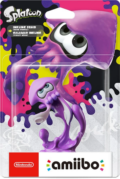 Amiibo Inkling Squid Neon Purple (Splatoon) (EUR)