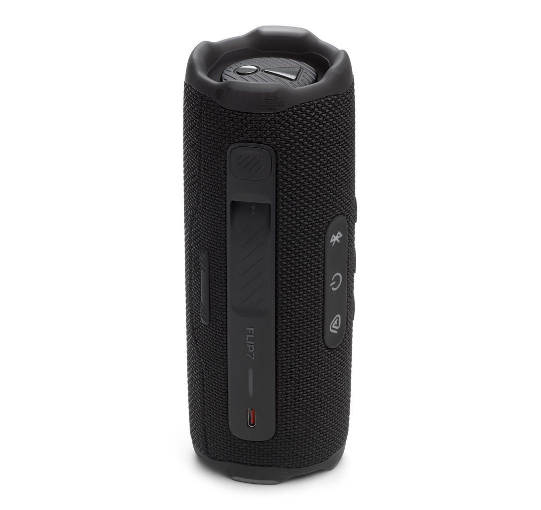 JBL Flip 7 Black Portable Bluetooth Speaker (US)