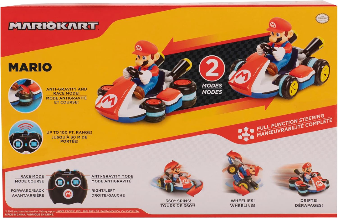Super Mario Kart 8 Mario Anti-Gravity Mini RC Racer 2.4Ghz (US)