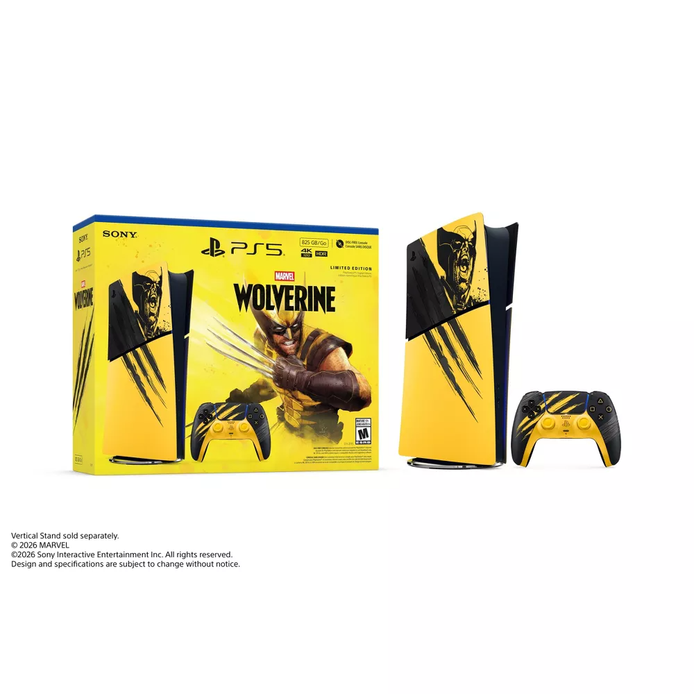 PlayStation 5 Digital Console - Marvel's Wolverine Limited Edition Bundle (US)