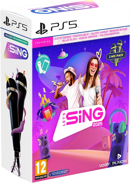 Let's Sing 2025 + 2 Microphones - International Edition (EUR)
