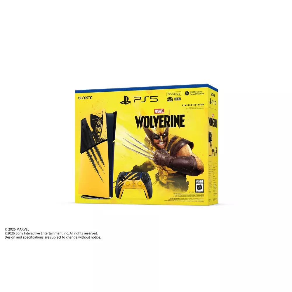 PlayStation 5 Digital Console - Marvel's Wolverine Limited Edition Bundle (US)