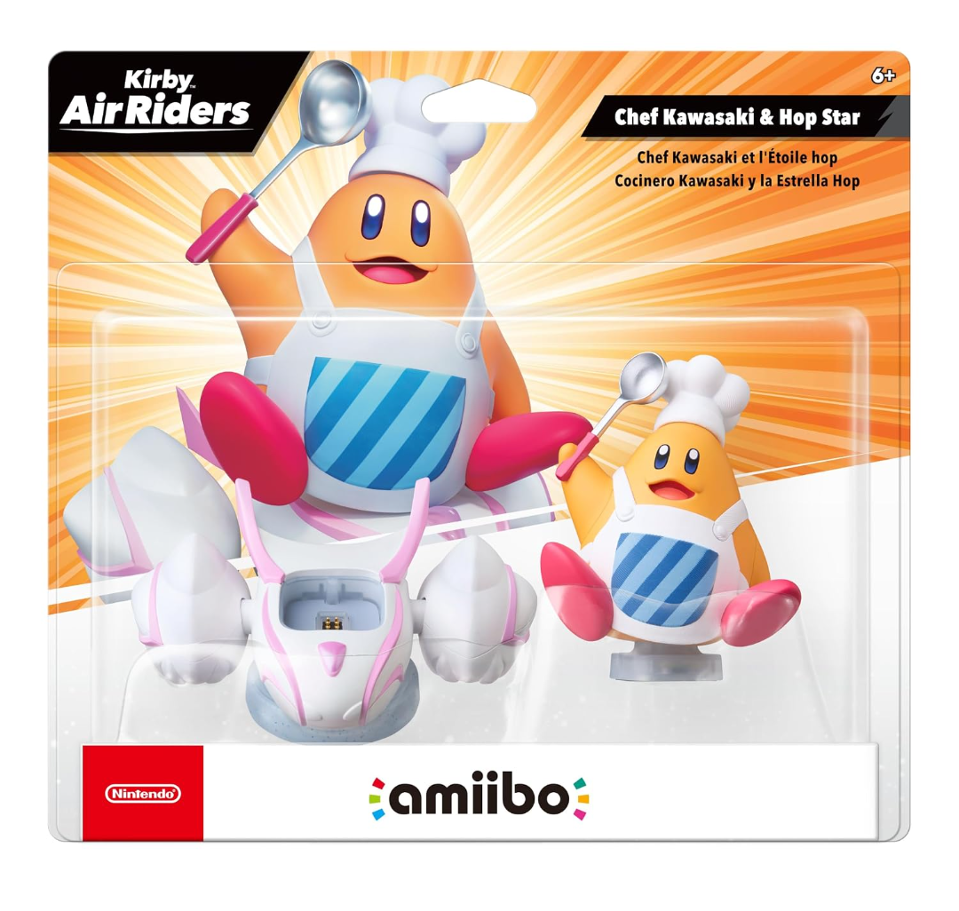 Amiibo Chef Kawasaki & Hop Star - Kirby Air Riders Series (JP)