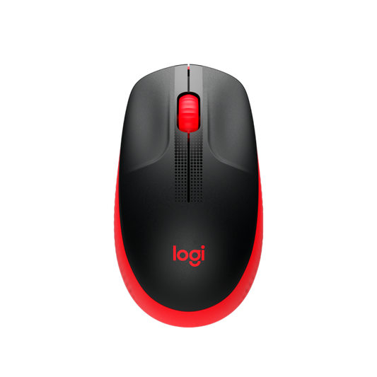 Logitech M190 Wireless Mouse Full Size Comfort Curve Design Red (US)