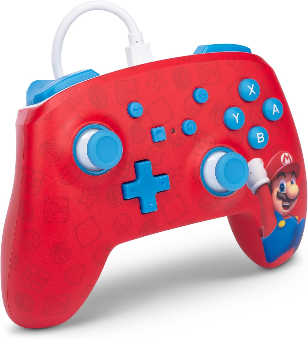 Power A Enhanced Wired Controller for Nintendo Switch - Woo-hoo! Mario (US)