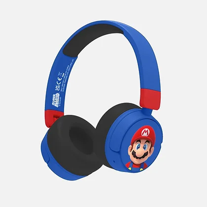 Super Mario Blue Kids Wireless Headphones (EUR)