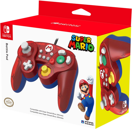 Battle Pad Super Mario GameCube Style Controller - Nintendo Switch