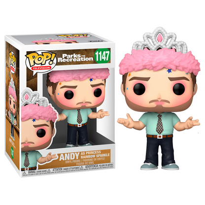 Parks and Rec #1147 - Andy as Princess Rainbow Sparkle - Funko Pop! TV*