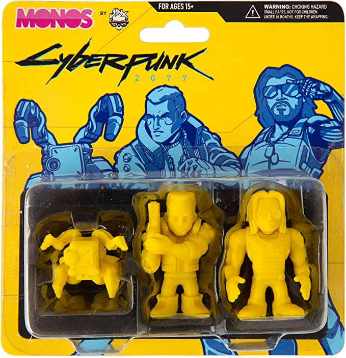 JINX Cyberpunk 2077 Silverhand Monos Collectible Vinyl Figures (3 Pack Set)*