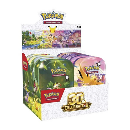 Pokemon TCG: Mini Tins - Assorted Display (10 Tins) - 30th Celebration (US)