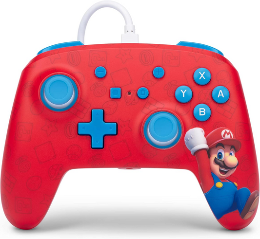 Power A Enhanced Wired Controller for Nintendo Switch - Woo-hoo! Mario (US)