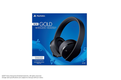 PlayStation Gold Wireless Headset - PlayStation 4 - Renewed