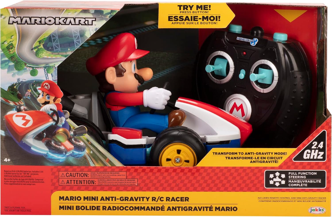 Super Mario Kart 8 Mario Anti-Gravity Mini RC Racer 2.4Ghz (US)