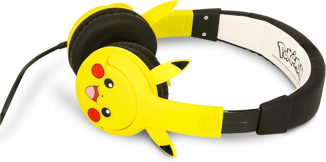 Pikachu moulded ears childrens headphones (EUR)