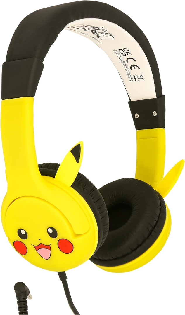 Pikachu moulded ears childrens headphones (EUR)