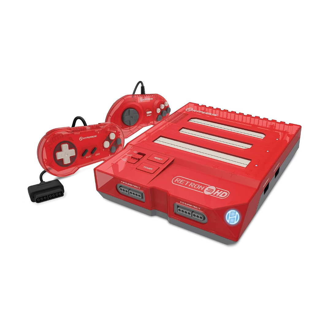 Hyperkin RetroN 3 HD 3-in-1 Retro Gaming Console for NES, Super Famicom, and Genesis/Mega Drive (Jasper Red) - Super NES*