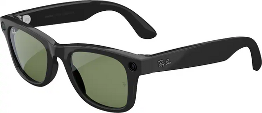 Ray-Ban Meta - Wayfarer Large (Gen 2) Green lenses - Shiny Black (US)