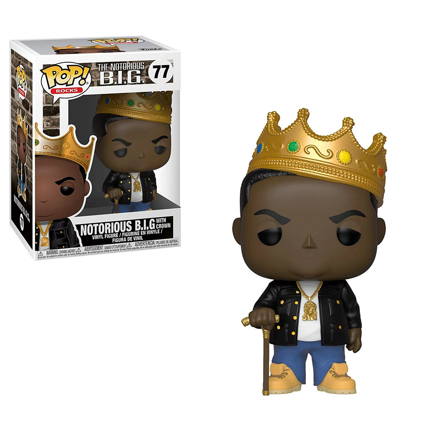 The Notorious B.I.G #77 - Notorious B.I.G. with Crown - Funko Pop! Rocks