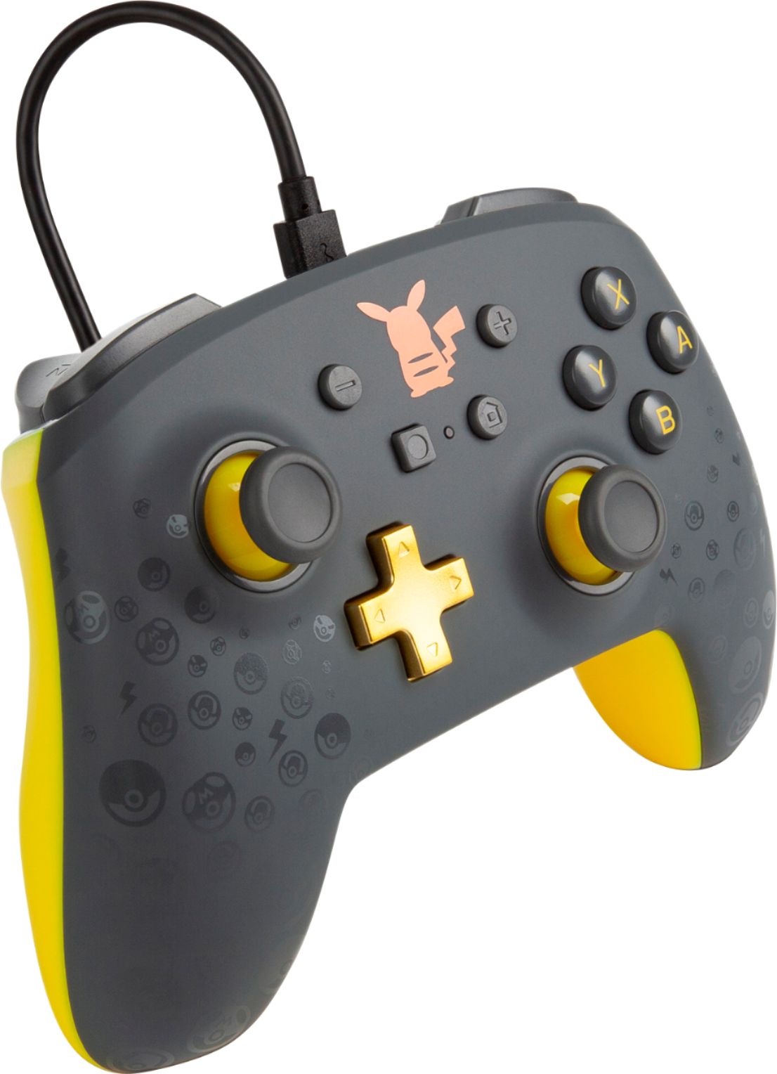 PowerA - Enhanced Wired Controller for Nintendo Switch - Pikachu Grey(Open Box)