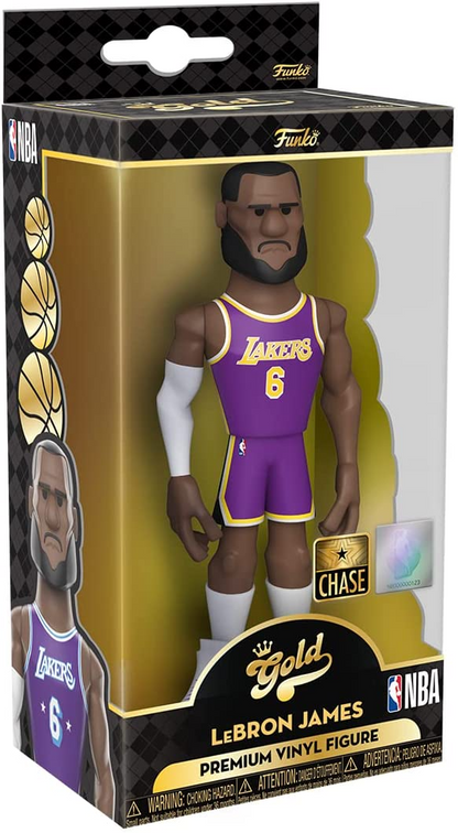 Lakers - Lebron James (City) 5" (CHASE) - Funko Pop! Gold NBA