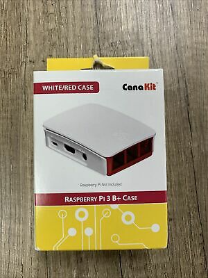 CanaKit Raspberry Pi 3 B+ Case - White/Red Brand New in Original Package
