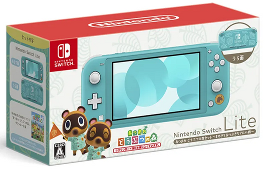 Nintendo Switch Lite With Animal Crossing - Turquoise (JP)