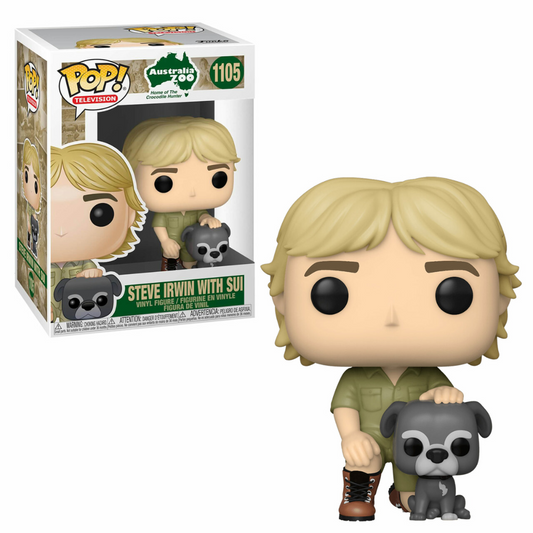 Crocodile Hunter #1105 - Steve Irwin with Sui - Funko Pop! Television*