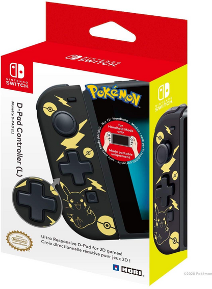 Hori Nintendo Switch D-Pad Controller (L) (Pokemon: Black & Gold Pikachu) (US)