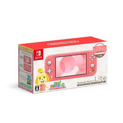 Nintendo Switch Lite With Animal Crossing - Coral (JP) *